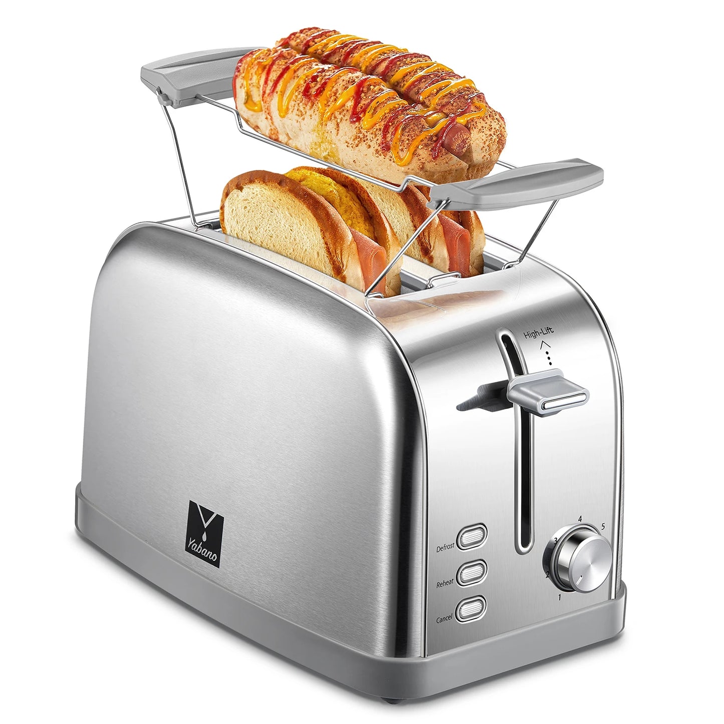 2 slice toaster, Retro Bagel Toaster Toaster with 7 Bread Shade Settings, 2 Extra Wide Slots, Defrost/Bagel/Cancel Function, Rem