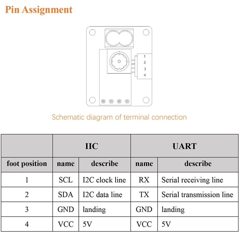 UAV Dtof 8M Infrared Optical Flow Ranging Module Drone Spare Part UART I2C Luminous Flux Distance Range Finder