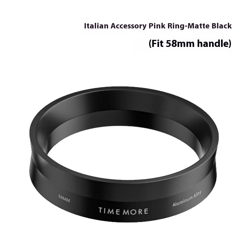 IN Stock TIMEMORE Espresso Powder Receiving Ring 58mm Stainless Steel Aluminium Alloy Powder Receiving Ring Coffee Accessories