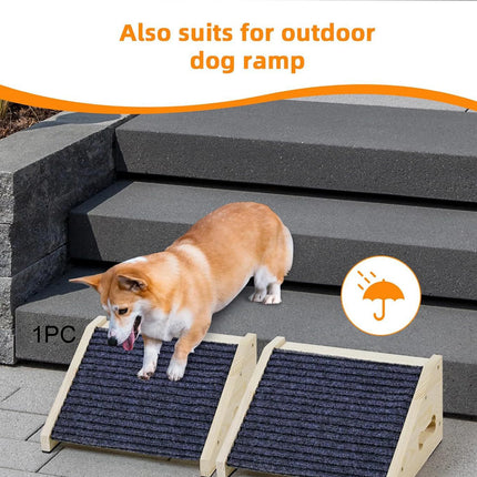 Dog Stair Ladder Easy Assembly Anti Slip Professional Multifunctional Dog Ramp Ornament Supplies for Older Dogs Sofa Bed Cars