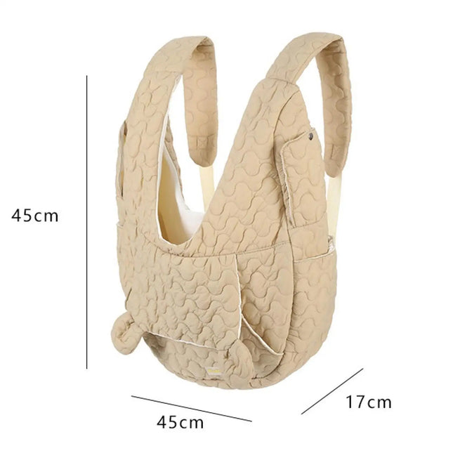 Multifunctional Pet Carrier Backpack & Chest Bag - Breathable Foldable for Cats & Small Dogs