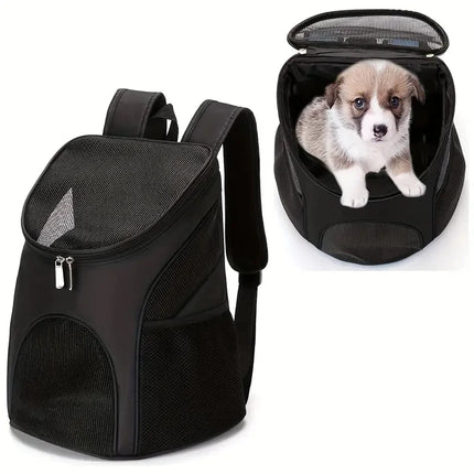 JTPAWS Nylon Pet Carrier Backpack - S/L, Breathable, Walking & Hiking, Black/Blue/Red/Coffee