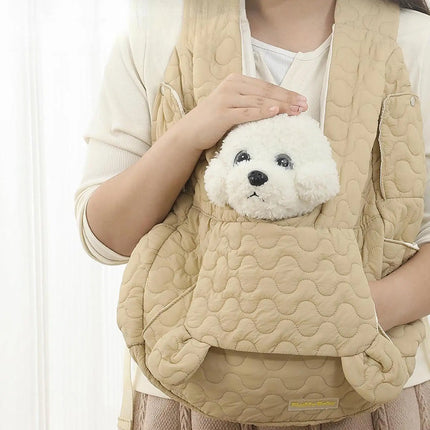 Multifunctional Pet Carrier Backpack & Chest Bag - Breathable Foldable for Cats & Small Dogs