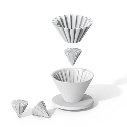 CAFEDEKONA Coffee Dripper Transformer Brewing Optimizer Make Wave Paper Filter Compatible With Conical Filter Extended Sweetness