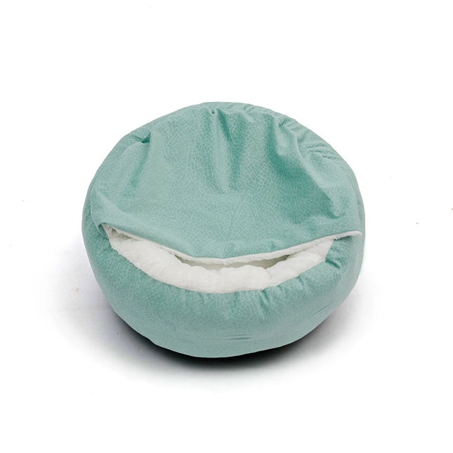 Benepaw Orthopedic Dog Bed with Hooded Blanket - Waterproof Corduroy, Machine Washable (S/M/L)
