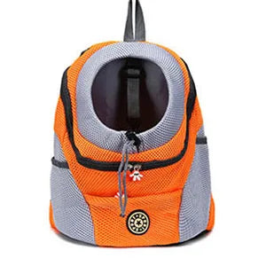 Nylon Mesh Pet Carrier Backpack - Front/Back Wear, Legs-Out, S/M/L, up to 10kg, 5 Colors