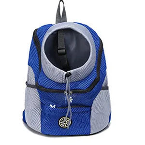 Nylon Mesh Pet Carrier Backpack - Front/Back Wear, Legs-Out, S/M/L, up to 10kg, 5 Colors