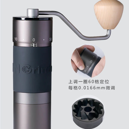 Kingrinder K4 /K6 manual coffee grinder portable mill 420stainless steel 48mm stainless steel Titanium plating burr