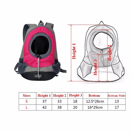 Petguider Nylon Mesh Head-Out Dog Carrier Backpack - S/L, Outdoor Hiking, 6 Colors