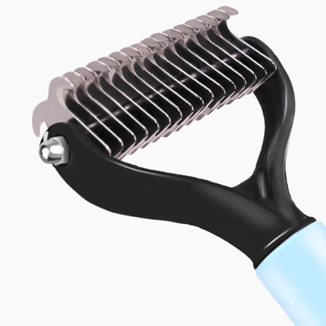 Double-Sided Pet Dematting Comb - Grooming Brush for Dogs & Cats