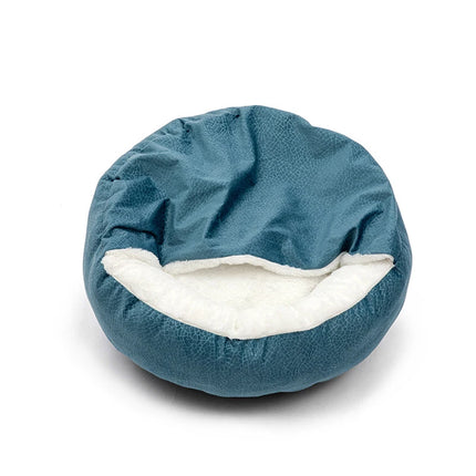 Benepaw Orthopedic Dog Bed with Hooded Blanket - Waterproof Corduroy, Machine Washable (S/M/L)