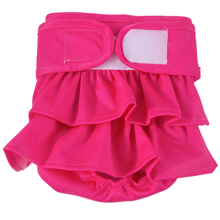 Adjustable Dog Diapers Female Reusable Washable Diapers Dog For Small Middle Solid Color Dog dress Cutey Pet supplies