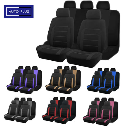 Universal Car Seat Covers Full Set - Polyester Fabric, Fits Most Cars, SUVs & Trucks