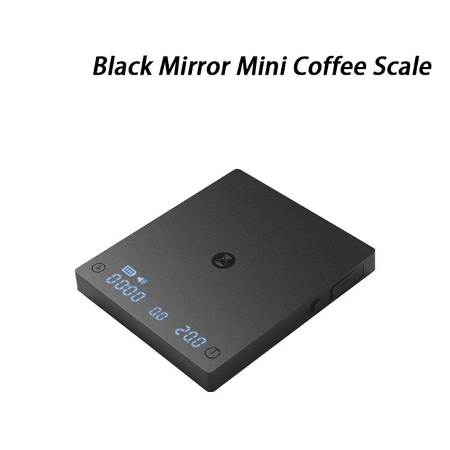 IN Stock TIMEMORE Black Mirror Mini Coffee Scale Espresso Coffee Food Kitchen Scale with Time USB Light Weight Digital Scale