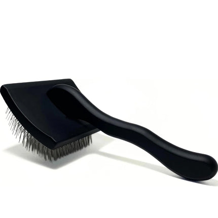 Dog Slicker Brush - Detangle, Demat & Fluff Grooming Comb for Poodles & Doodles