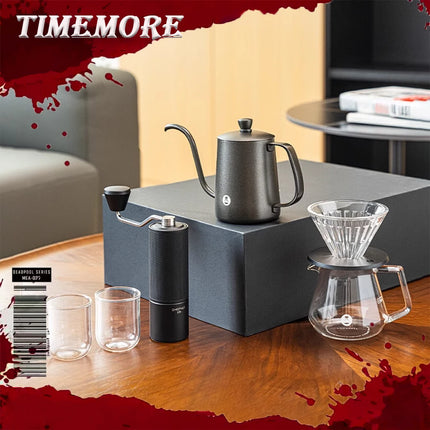 In Stock Timemore Chestnut C2S C3S Manual Coffee Grinder Set Include Coffee Pot Coffee Measuring Spoon Thermometer Barista Tools