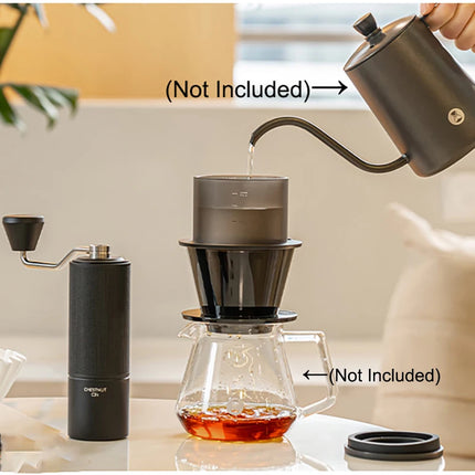 TIMEMORE C3S Portable Lightweight Coffee Maker Kit Compact Travel PourOver Coffee Set Carry Camping Coffee Gear For Home Outdoor