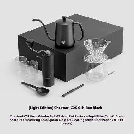 In Stock Timemore Chestnut C2S C3S Manual Coffee Grinder Set Include Coffee Pot Coffee Measuring Spoon Thermometer Barista Tools