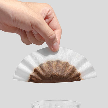 TIMEMORE 1-2Cups Basket Coffee Paper Filter Pour Over Filter Papers 50 Sheets;Fits B75 Coffee Dripper & 1-2 Cups Basket Dripper