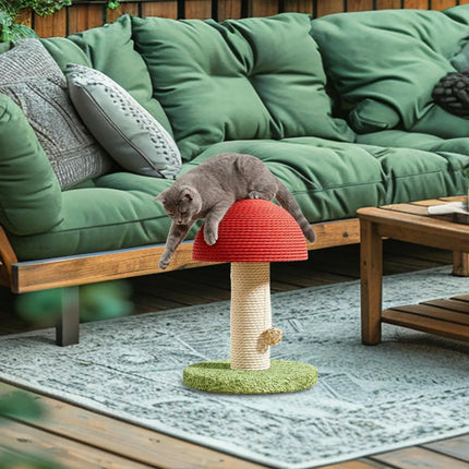 Scratching Post for Cats Sisal Mushroom Modern Tall Scratching Post for Cats for Kitten Exercise Mental Stimulation Physical
