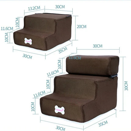 Hot Dog House Dog Stairs Pet  Stairs for Small Dog Cat Pet Ramp Ladder Anti-slip Removable Dogs Bed Stairs Pet Supplies