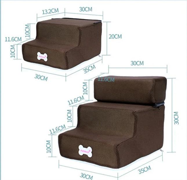 Hot Dog House Dog Stairs Pet  Stairs for Small Dog Cat Pet Ramp Ladder Anti-slip Removable Dogs Bed Stairs Pet Supplies