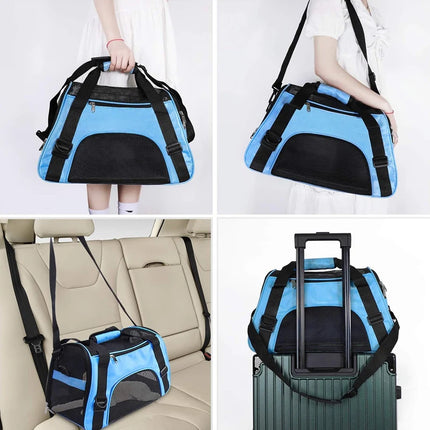 Oxford Airline Approved Soft-Sided Pet Carrier - S(43x20x26cm) / M(48x23x27cm) / L(53x25x34cm), 8 Colors