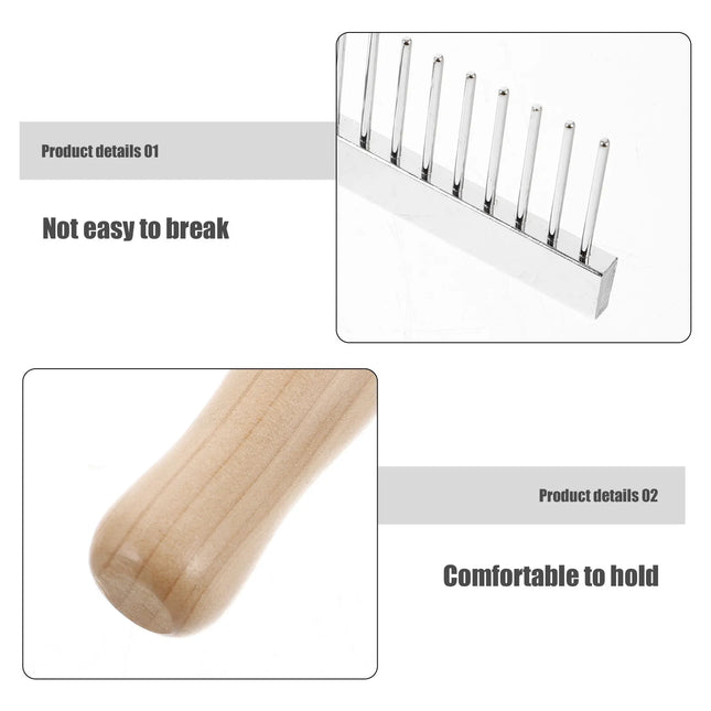 Stainless Steel Dematting Comb & Deshedding Brush for Dogs, Horses & Livestock