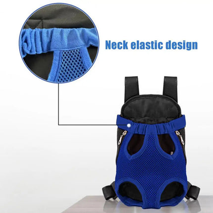 Adjustable Legs-Out Pet Front Carrier Backpack - S/M/L/XL, Hiking & Riding, 6 Colors
