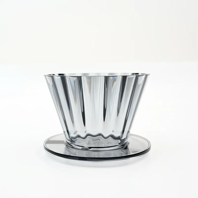 Cupcake Coffee Dripper 1-2Cups,Pour-over Coffee Brewer,BPAfree,Compatible with basket filters,boosts clarity and layered flavors