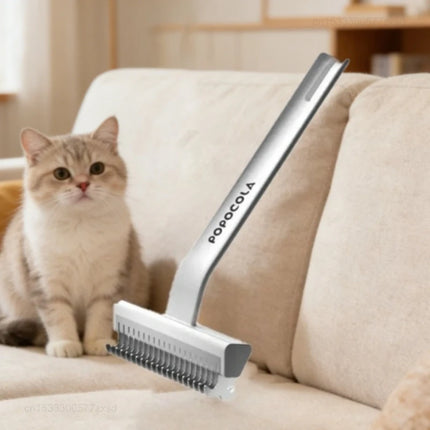 POPO Pet Hair Remover Comb Dog Hair Grooming Care Comb for Long Hair Pet  Hairs Cleaning Comb Float Hair Removal Slicker Brush