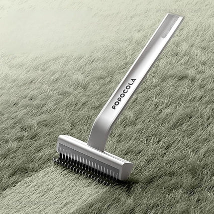 POPO Pet Hair Remover Comb Dog Hair Grooming Care Comb for Long Hair Pet  Hairs Cleaning Comb Float Hair Removal Slicker Brush