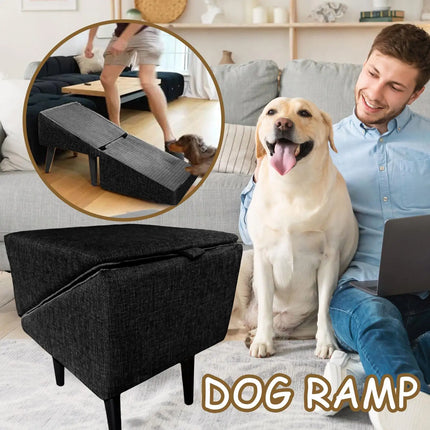 Foldable Dog Ramp for Bed & Vehicle - Non-Slip, Supports up to 50kg