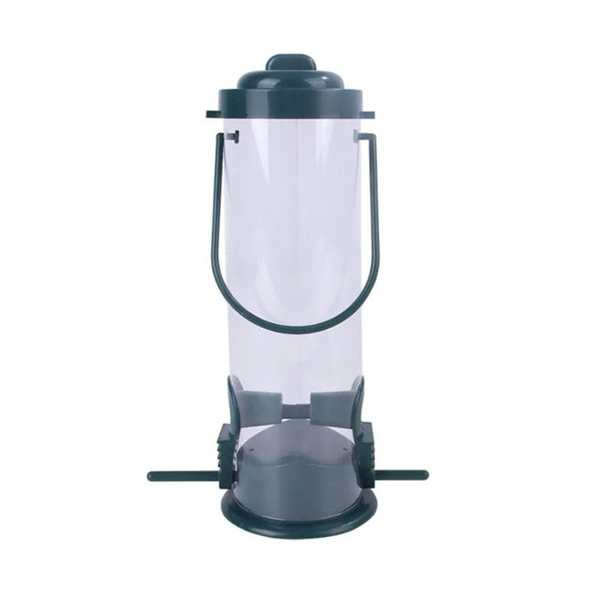 Outdoor Hanging Bird & Pet Feeder - Garden Feed Station, Multi-Hole PP Plastic, 7.6x23.5cm