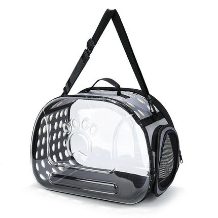 EVA Foldable Transparent Pet Carrier - S(35x20x22cm, up to 1.5kg) / L(42x33x28cm, up to 4kg), 5 Colors