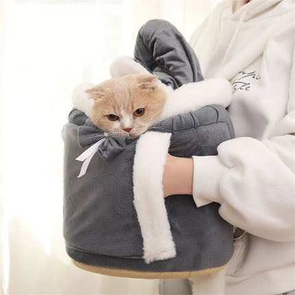 Winter Warm Dog Carrier Backpack for Small Dogs - Velvet, S/M/L for Chihuahua & Yorkshire