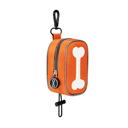 Dog Poop BagHangable Dispenser Zipper Dogs Walking Accessory Waste Bag Holder Portable Cute Garbage Bags Organizer Pet Supplies