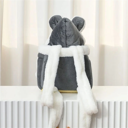 Winter Warm Dog Carrier Backpack for Small Dogs - Velvet, S/M/L for Chihuahua & Yorkshire