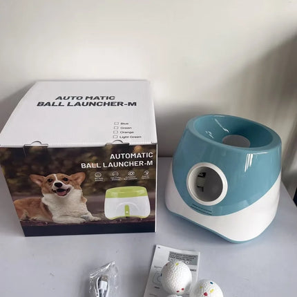Upgraded Automatic Ball Launcher for Medium/Large Dogs - Rechargeable Tennis Ball Thrower with Interactive Pinball Design | USB