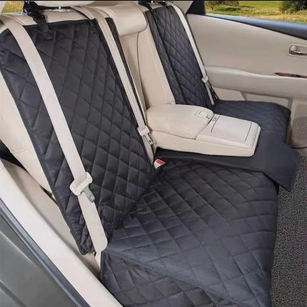 Dog Car Seat Cover with Middle Armrest Access - Waterproof Pet Travel Carrier Mat
