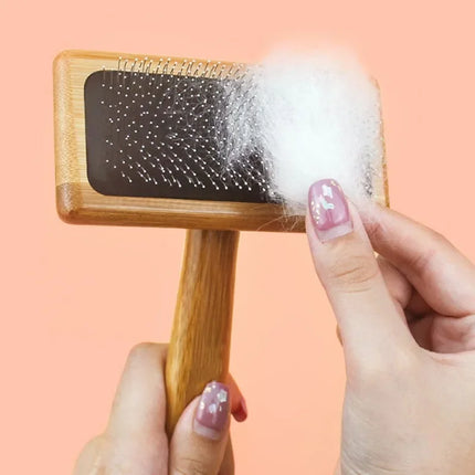 Dog Comb Wooden Dogs Brush Pet Hair Remover Dog Grooming Brush for Pet Hair Knot Opening Massage Cat Brushes Pet Accessories