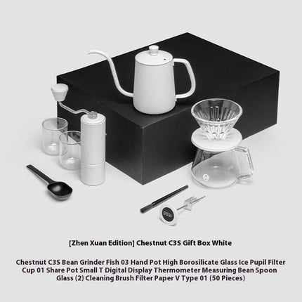 In Stock Timemore Chestnut C2S C3S Manual Coffee Grinder Set Include Coffee Pot Coffee Measuring Spoon Thermometer Barista Tools