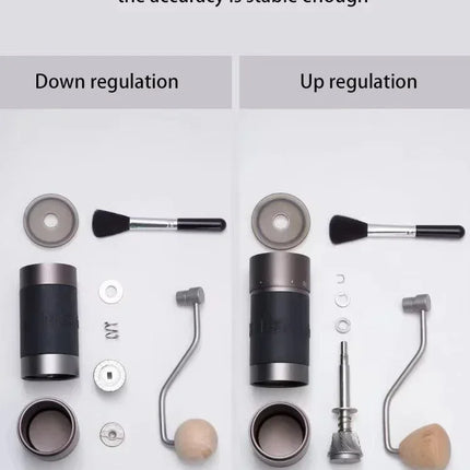 IN Stock Kingrinder K1 Coffee Bean Hand Grinder Pour Over Coffee Hand Mill Portable Metal Coffee Grind Machine Home Mill Grinder