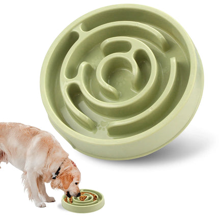 Maze Style Slow Feeder Dog Bowl - Non-Slip, Anti-Gulping for Dogs & Cats