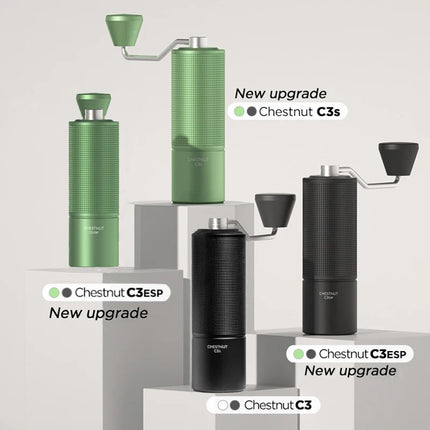 TIMEMORE Chestnut C3S / C3ESP Manual Coffee Grinder Upgrade All-metal Body & Anti-slip Design Portable Grinder S2C Burr Inside