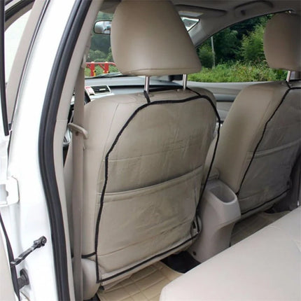 Car Seat Back Kick Mat Protector for Kids & Pets - Anti-Mud PVC Cover, 58x44cm