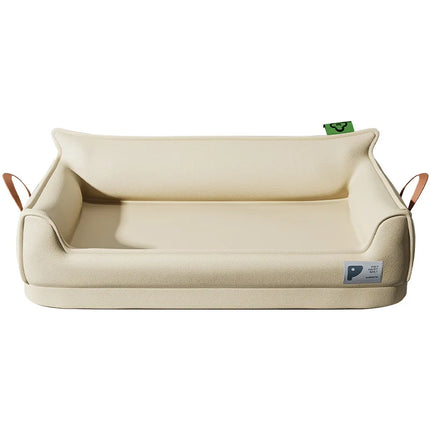 Orthopedic Leather Dog Sofa Bed - Waterproof, Non-Slip Bottom, Detachable (M/L/XL)