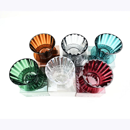 Cupcake Coffee Dripper 1-2Cups,Pour-over Coffee Brewer,BPAfree,Compatible with basket filters,boosts clarity and layered flavors