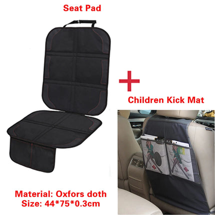 Car Seat Protector for Kids & Pets - 5-Layer Non-Slip Pad with Storage Pockets, Universal Fit