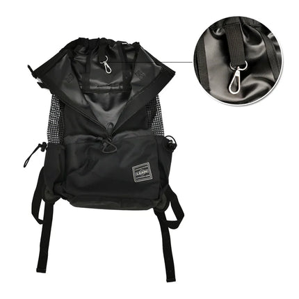 Polyester Breathable Large Dog Carrier Backpack - 1-4kg/4.5-8kg/8.5-15.5kg/16-30kg, Cycling & Travel, Gray/Blue/Red/Black